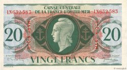 20 Francs MARTINIQUE  1944 P.24 TTB+