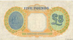 5 Pounds BAHAMAS  1936 P.12b TB