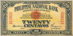 20 Centavos PHILIPPINES  1917 P.040