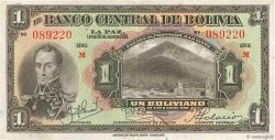 1 Boliviano BOLIVIA  1928 P.118a VF