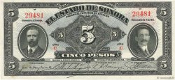 5 Pesos MEXIQUE Hermosillo 1915 PS.1072