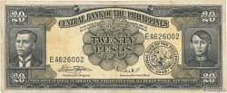 20 Pesos PHILIPPINES  1949 P.137e TB