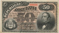 50 Centavos ARGENTINE  1884 P.008 TTB