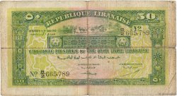 50 Piastres LEBANON  1942 P.037
