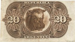 20 Centavos ARGENTINE  1884 P.007a pr.TTB