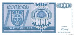 100 Dinara BOSNIA HERZEGOVINA  1992 P.135a UNC