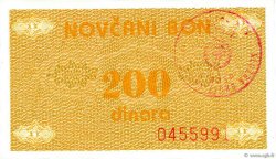 200 Dinara BOSNIE HERZÉGOVINE  1992 P.048a