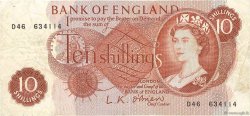 10 Shillings ENGLAND  1961 P.373a F