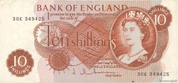 10 Shillings ENGLAND  1962 P.373b VF