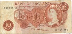 10 Shillings ANGLETERRE  1966 P.373c B