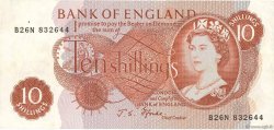 10 Shillings ENGLAND  1966 P.373c VF