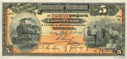 5 Pesos MEXICO Mérida 1914 PS.0465a XF+