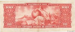 100 Cruzeiros BRAZIL  1960 P.162 F+