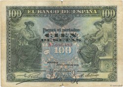100 Pesetas SPAIN  1906 P.059a VG