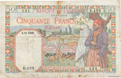 50 Francs ALGERIA  1940 P.084