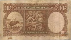 10 Shillings NEW ZEALAND  1940 P.158a F-
