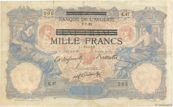 1000 Francs sur 100 Francs TUNISIE  1892 P.31 pr.TB