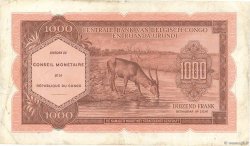 1000 Francs RÉPUBLIQUE DÉMOCRATIQUE DU CONGO  1962 P.002a TB+