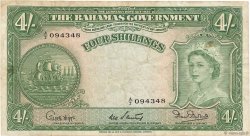 4 Shillings BAHAMAS  1953 P.13b MB