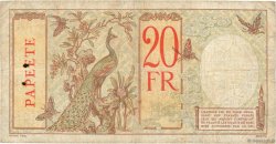 20 Francs TAHITI  1928 P.12b pr.TB