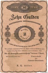 10 Gulden Non émis ÖSTERREICH  1825 P.A062b SS