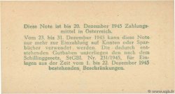 1 Reichsmark AUTRICHE  1945 P.113a SPL