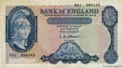 5 Pounds ENGLAND  1967 P.371a VF
