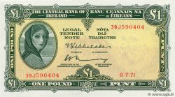 1 Pound IRLANDE  1971 P.064c SUP