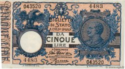 5 Lire ITALIE  1917 P.023e