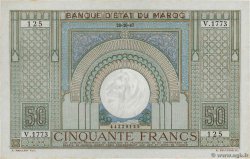50 Francs MOROCCO  1947 P.21 XF-
