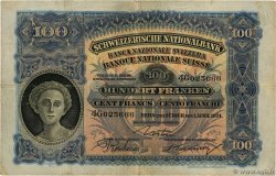 100 Francs SUISSE  1924 P.35a pr.TB