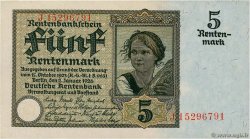 5 Rentenmark ALLEMAGNE  1926 P.169 SUP+