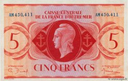 5 Francs AFRIQUE ÉQUATORIALE FRANÇAISE  1943 P.15a AU+