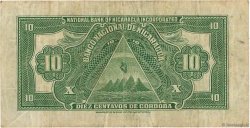 10 Centavos de Cordoba NICARAGUA  1938 P.079 TTB