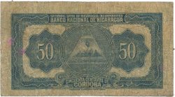 50 Centavos de Cordoba NICARAGUA  1938 P.081 G