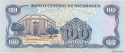 100000 Cordobas sur 100 Cordobas Fauté NICARAGUA  1989 P.159 UNC