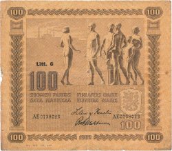 100 Markkaa FINLAND  1922 P.065a VG