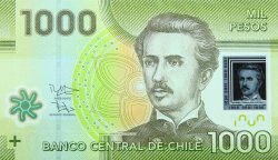 1000 Pesos CHILE  2015 P.161f