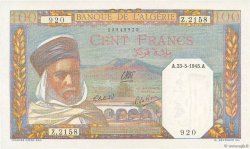 100 Francs ALGÉRIE  1940 P.085 pr.NEUF