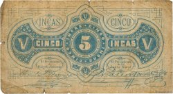 5 Incas PÉROU  1881 P.015 B+