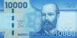 10000 Pesos CHILE
  2013 P.164d