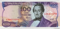 100 Pesos Oro COLOMBIA  1977 P.418a