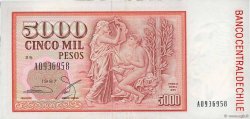 5000 Pesos CHILE  1987 P.155b XF