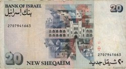 20 New Sheqalim ISRAELE  1993 P.54c MB