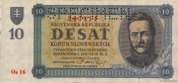 10 Korun Spécimen SLOWAKEI  1943 P.06s ST