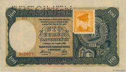 100 Korun Spécimen CZECHOSLOVAKIA  1945 P.052s