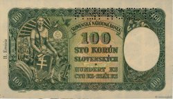 100 Korun Spécimen CZECHOSLOVAKIA  1945 P.052s UNC-