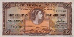 5 Shillings BERMUDES  1952 P.18a