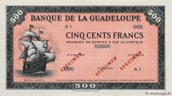 500 Francs Spécimen GUADELOUPE  1945 P.25s