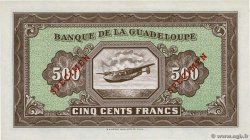 500 Francs Spécimen GUADELOUPE  1945 P.25s ST